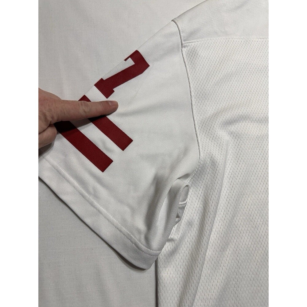 Nebraska Cornhuskers Adidas Football Jersey Mens XL White 7 Frost Ncaa *READ - Picture 3 of 12